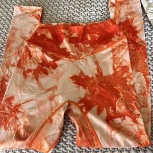 Balance Athletica (now Vitality) Orange Tie-Dye Leggings